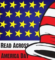 A picture of the flag and hat on a poster.